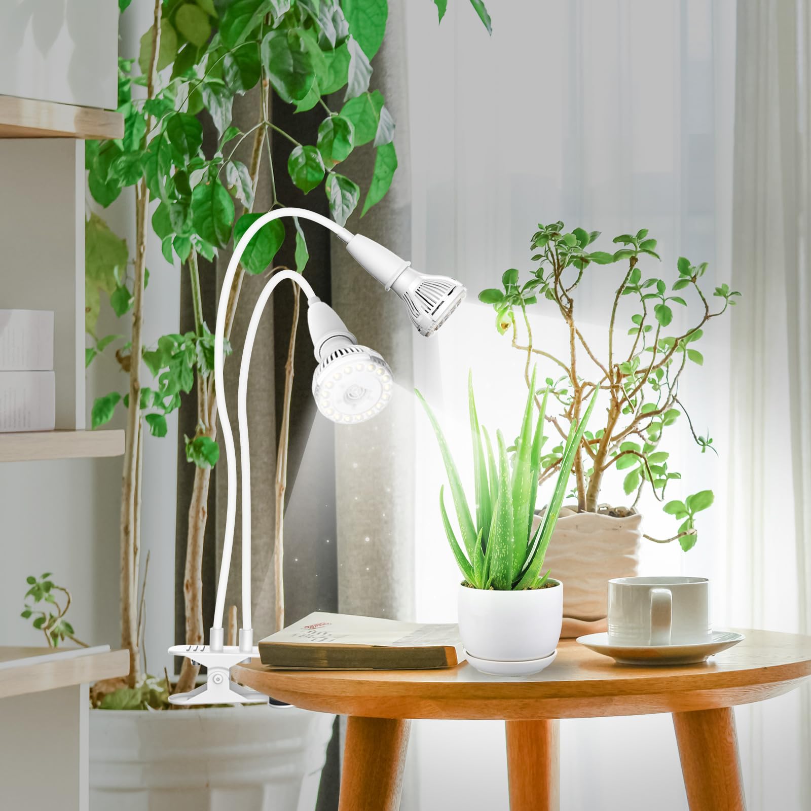 Side view of SANSI Clip-On Grow Light