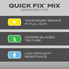 Side view of Scotts Turf Builder Grass Seed Quick Fix Mix bag