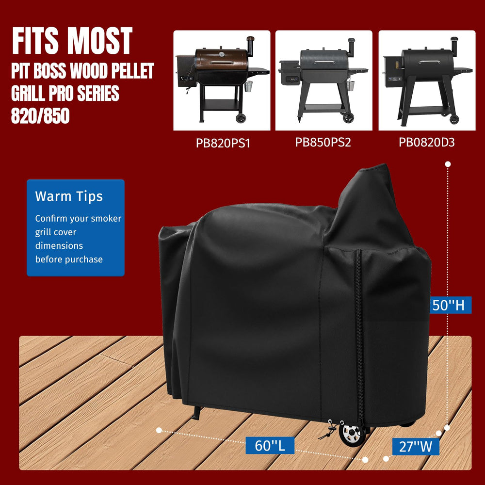 Side view of SHINESTAR Grill Cover showing dimensions