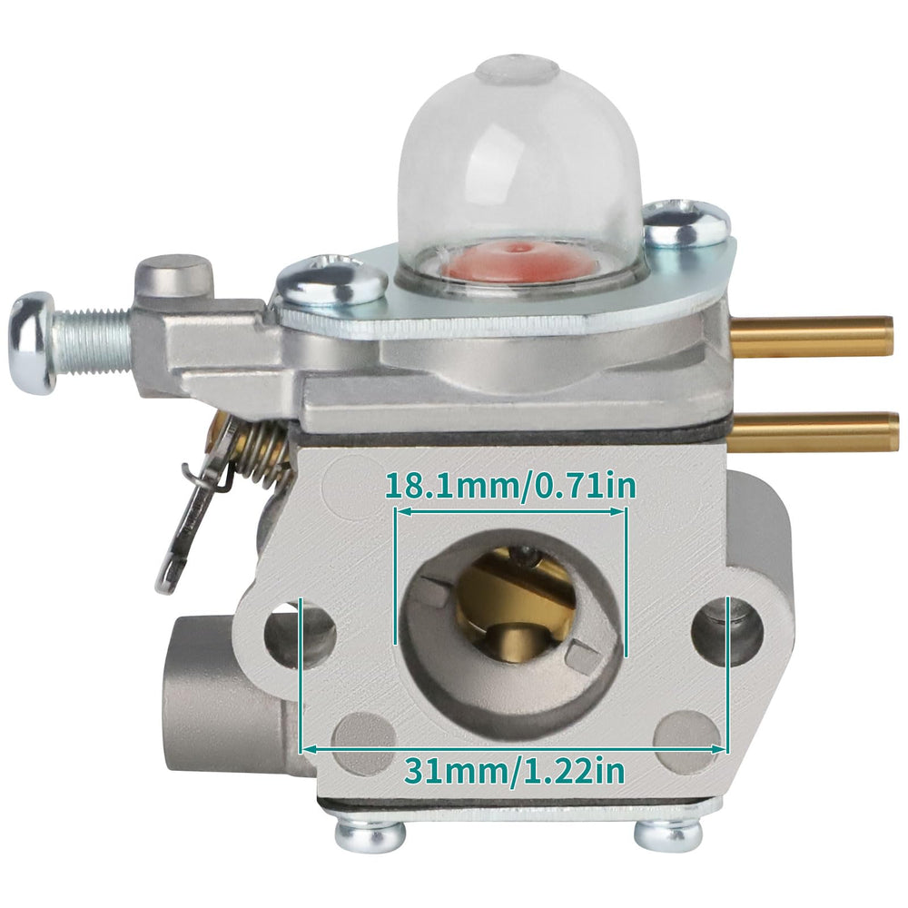 Side view of SIMPERAC carburetor for pole saws