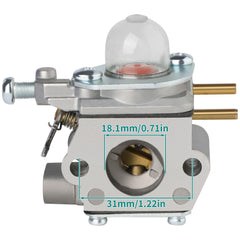 Side view of SIMPERAC carburetor for pole saws