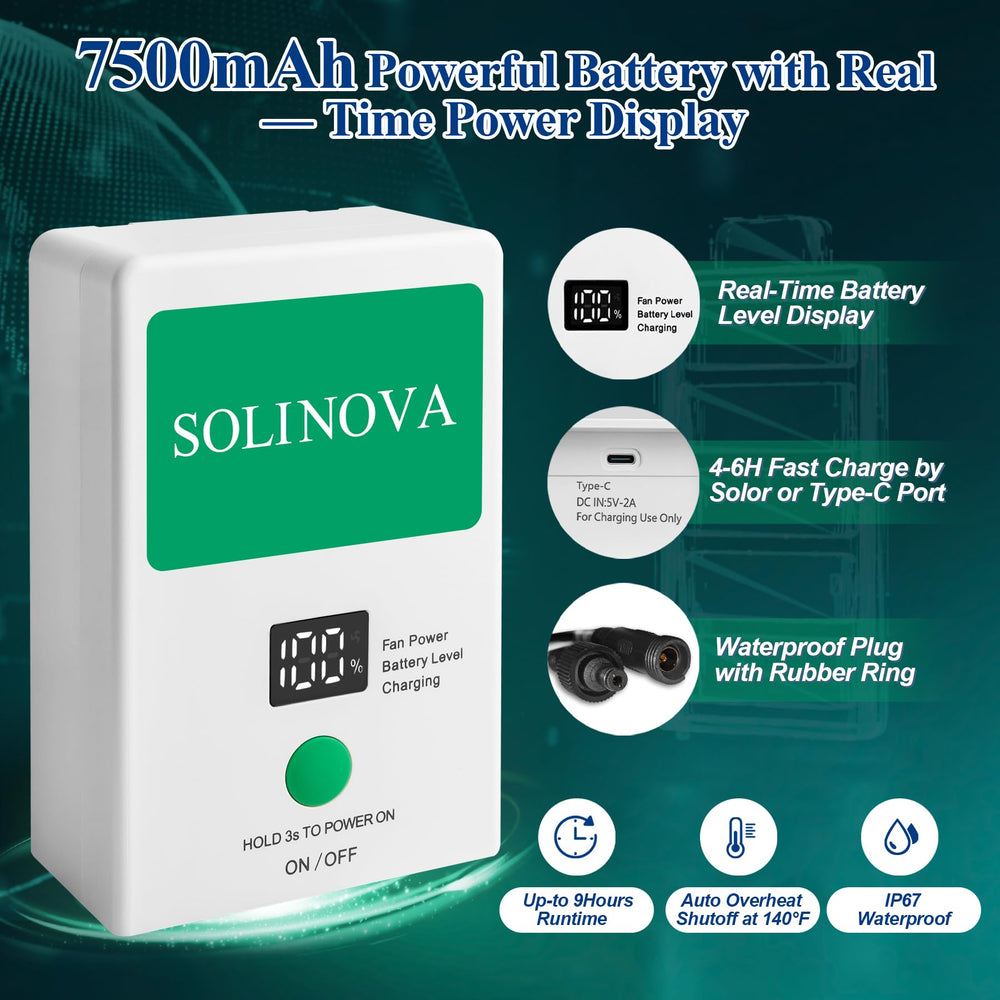 Side view of SOLINOVA Solar Exhaust Fan
