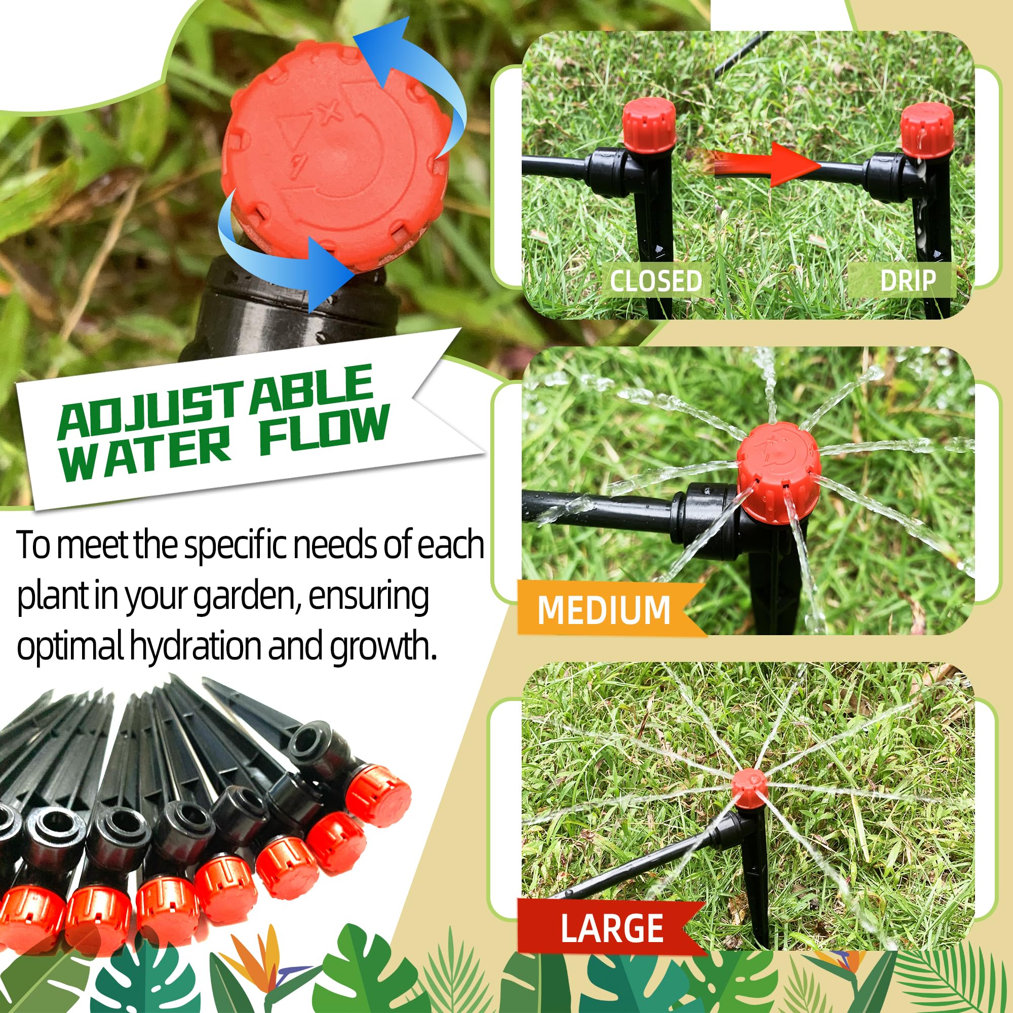 Side view of Spalolen push-to-fit drip emitters