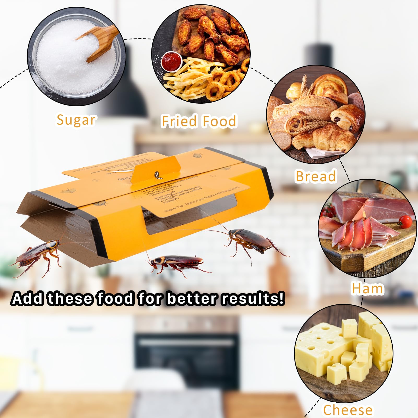 Side view of Stingmon Roach Traps Indoor packaging