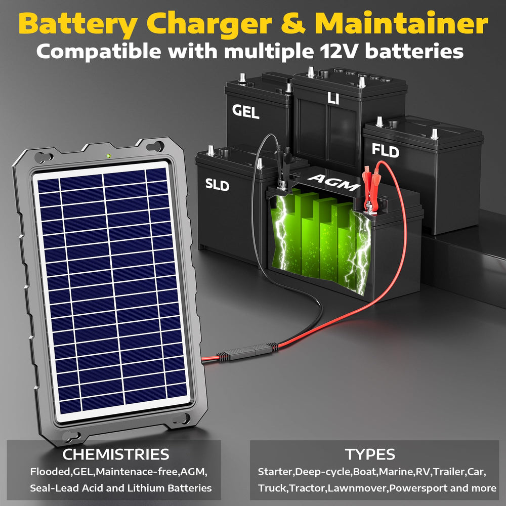 Side view of SUNAPEX solar battery charger