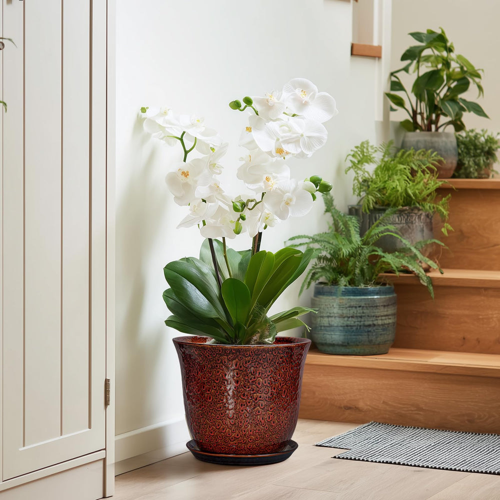 Side view of SUNPOTFOR ceramic pot highlighting its craftsmanship
