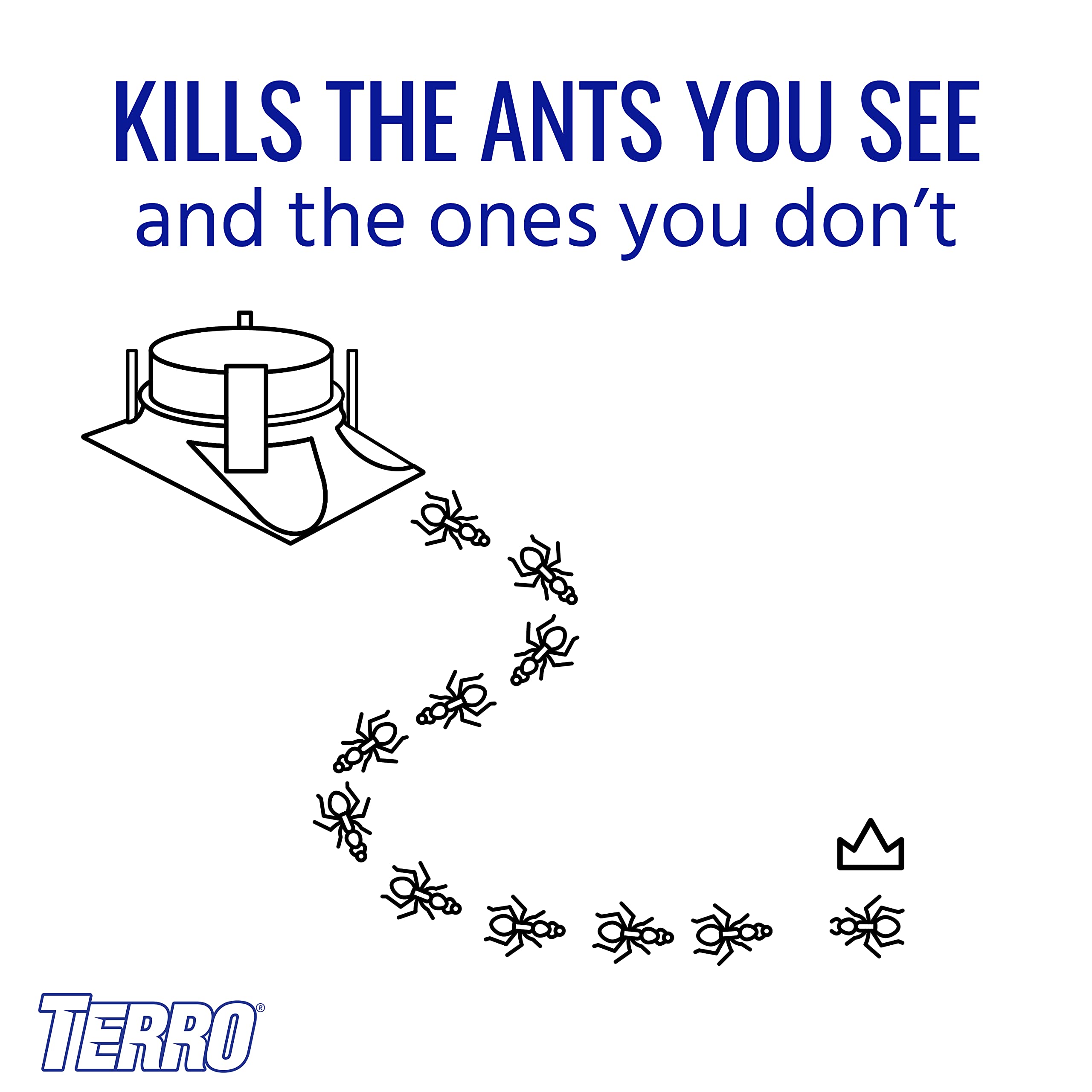 Side view of Terro Outdoor Liquid Ant Bait Station