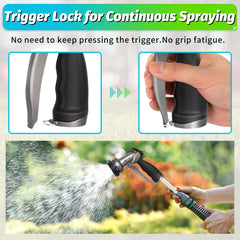Side view of the AUTOMAN Garden Hose Nozzle showing ergonomic handle