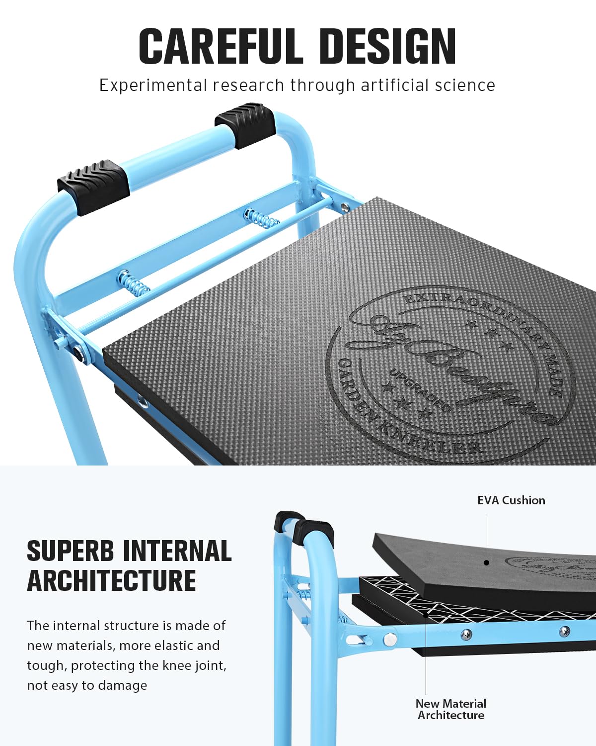 Side view of the AZBESTPRO Garden Kneeler and Seat