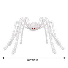 Side view of the DIYDEC Giant Halloween Spider with adjustable legs
