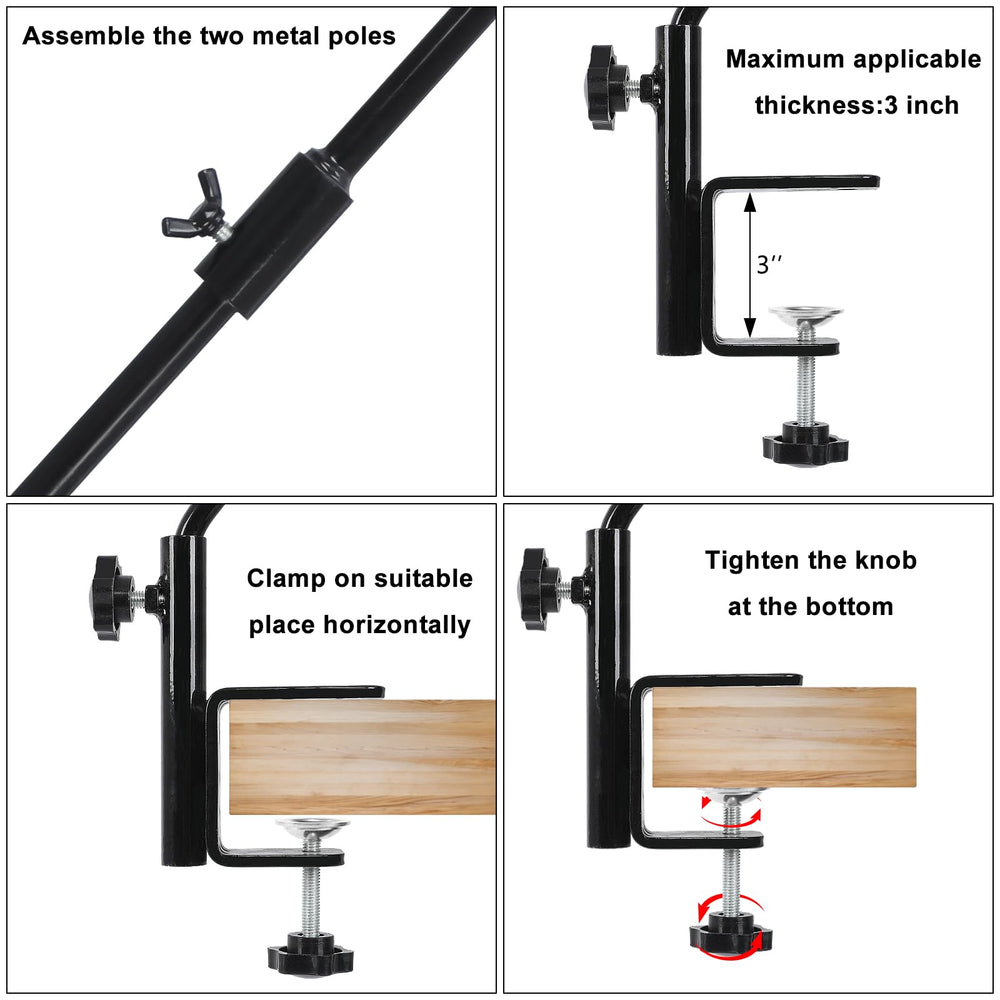 Side view of the FEED GARDEN 31 Inch Heavy Duty Deck Hook