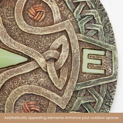 Side view of the Glow in the Dark Stepping Stone showing texture