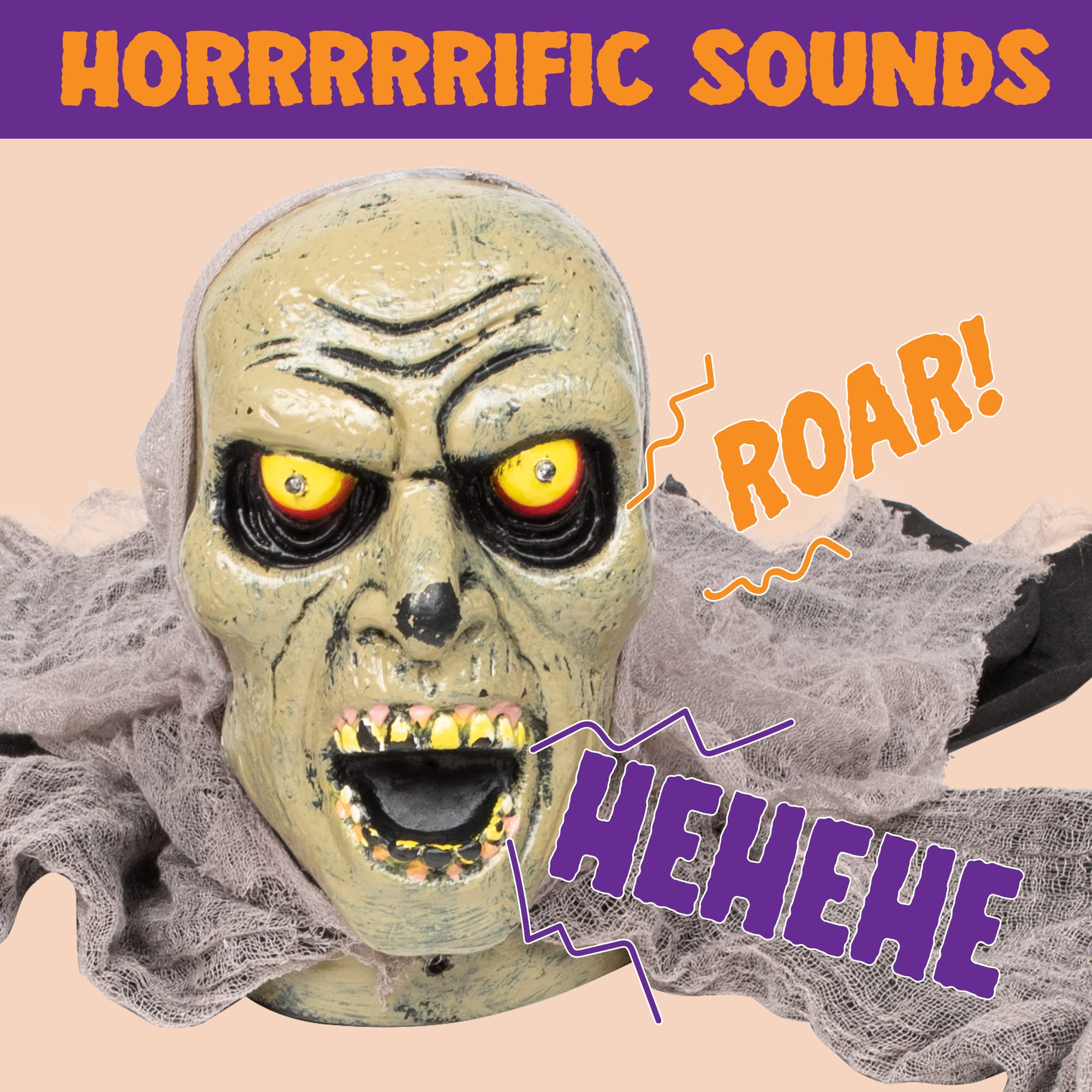 Side view of the JOYIN Zombie Halloween Decoration