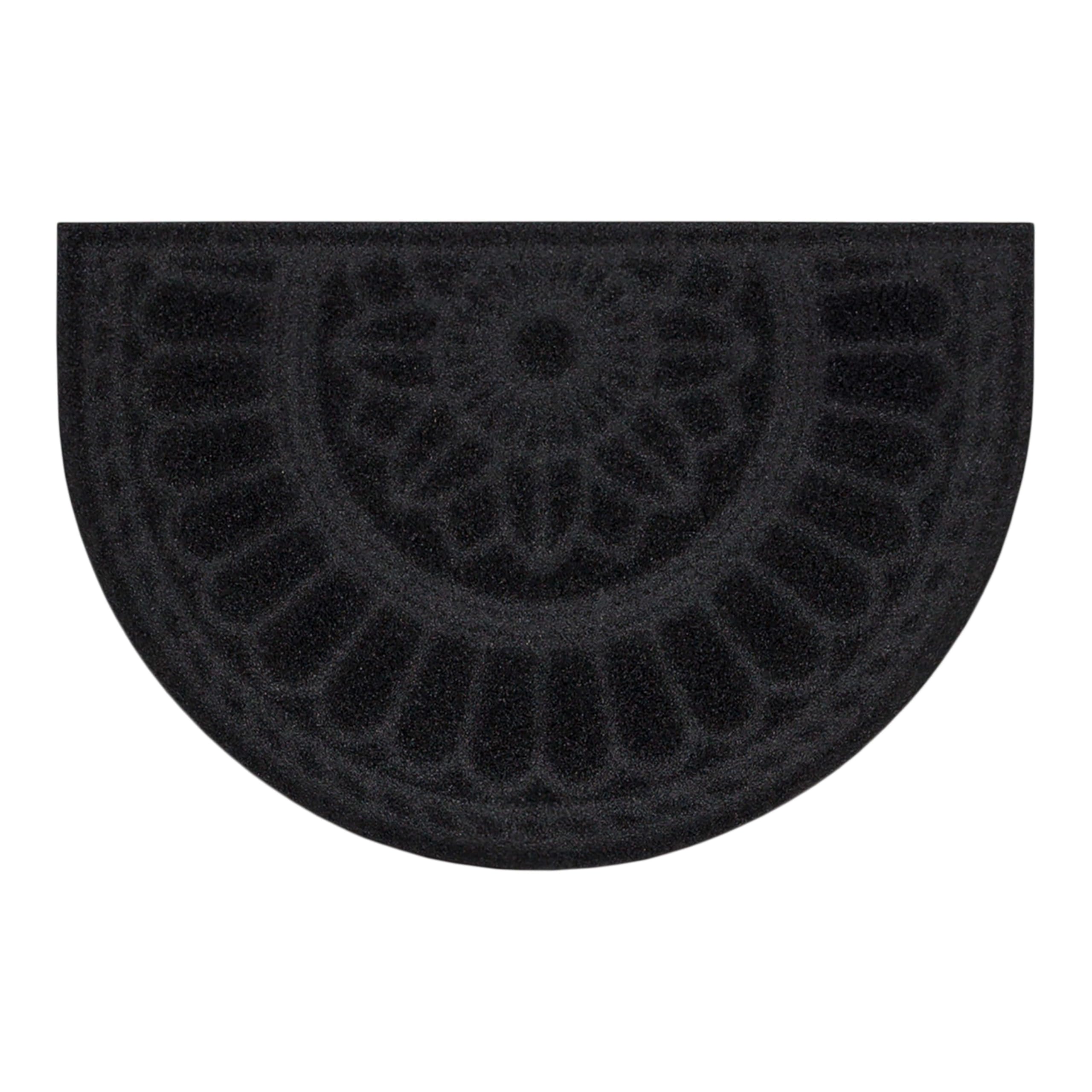 Side view of the low-profile design of the door mat