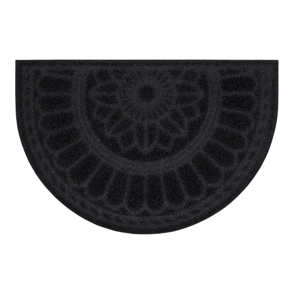 Side view of the low-profile design of the door mat