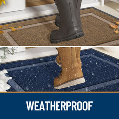 Side view of the low-profile OLANLY doormat