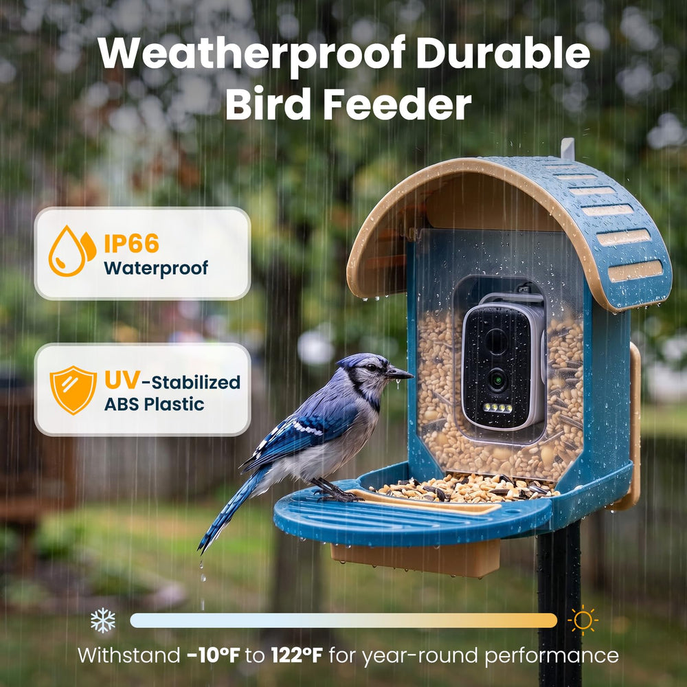 Side view of the Smart Bird Feeder with Camera
