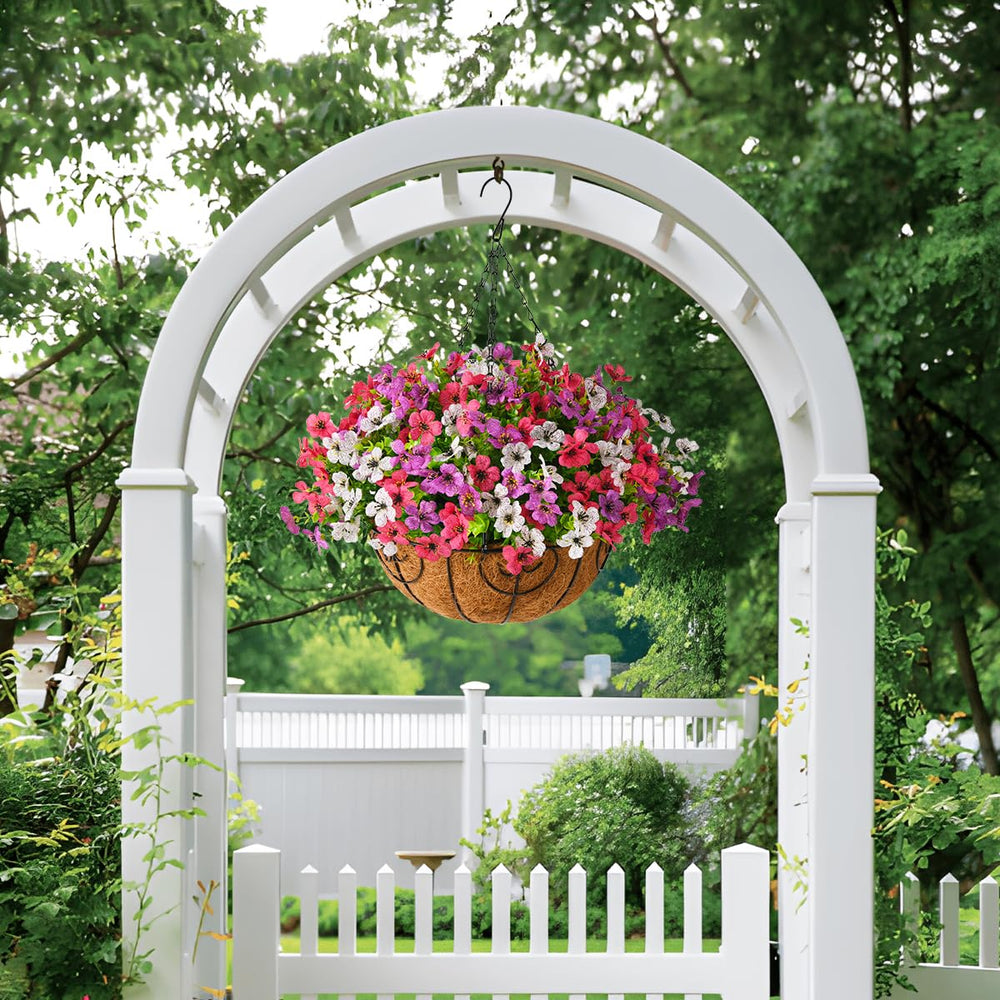Side view of the ZFProcess hanging flowers basket