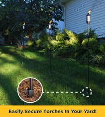 Side view of TIKI Torch Stake showing durable metal construction
