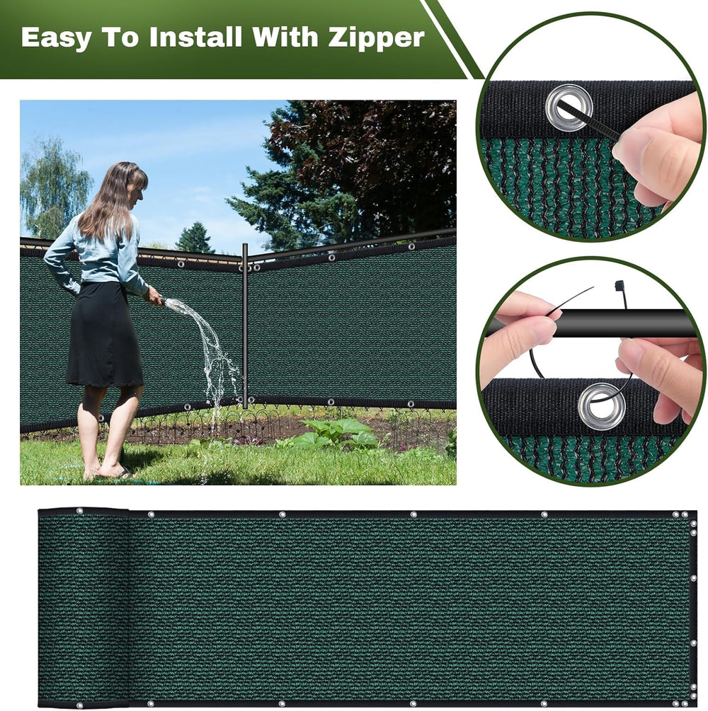 Side view of TOTU Privacy Screen Fence on a patio