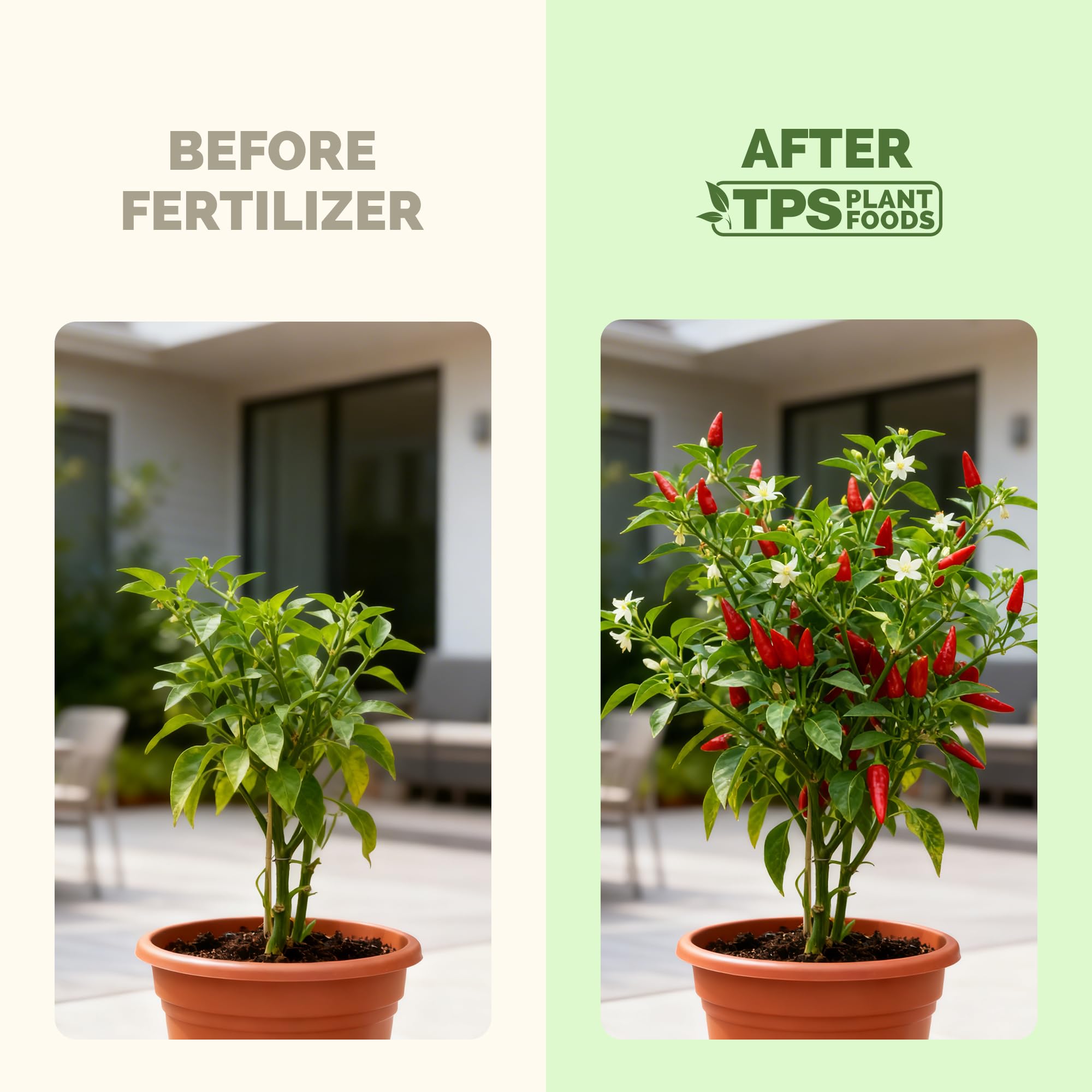 Side view of TPS NUTRIENTS Pepper Fertilizer 32 oz