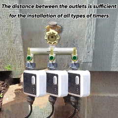 Side view of TSGOHNL heavy duty brass hose splitter