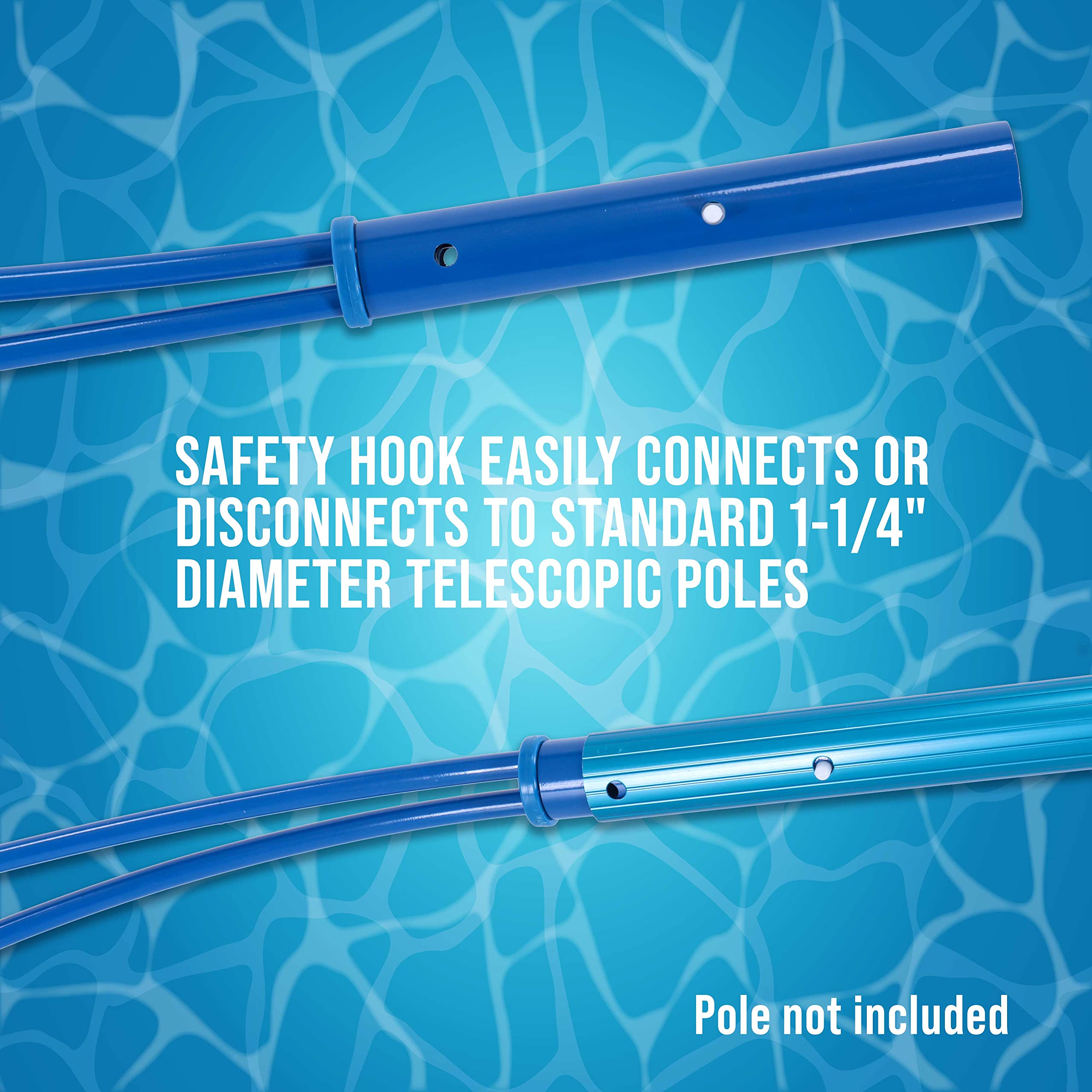 Side view of U.S. Pool Supply safety hook