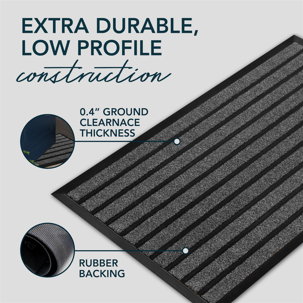 Side view of ubdyo door mat with low profile design