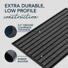 Side view of ubdyo door mat with low profile design