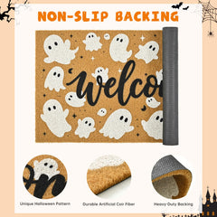 Side view of ULTSOFE Halloween Mat showing low profile