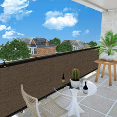 Side view of UPGRADE Privacy Screen installed on a fence