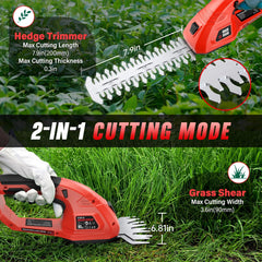 Side view of VERVEWAVE Cordless Grass Shear