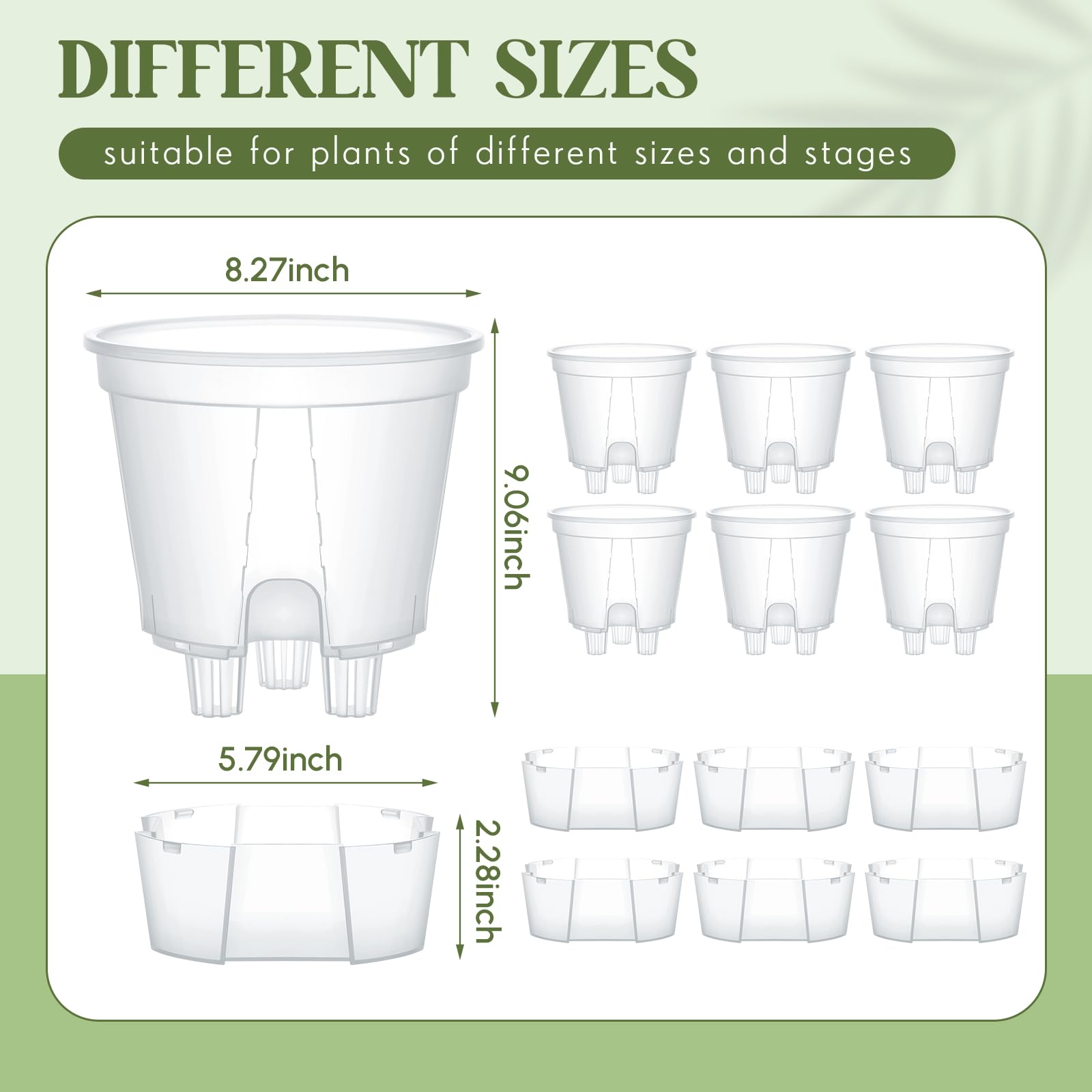 Side view of Wonderjune self watering planter showcasing deep water reservoir
