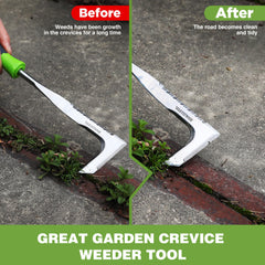 Side view of WORKPRO stainless steel crack weeder