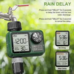 Side view of XinFuture water timer with large LCD screen