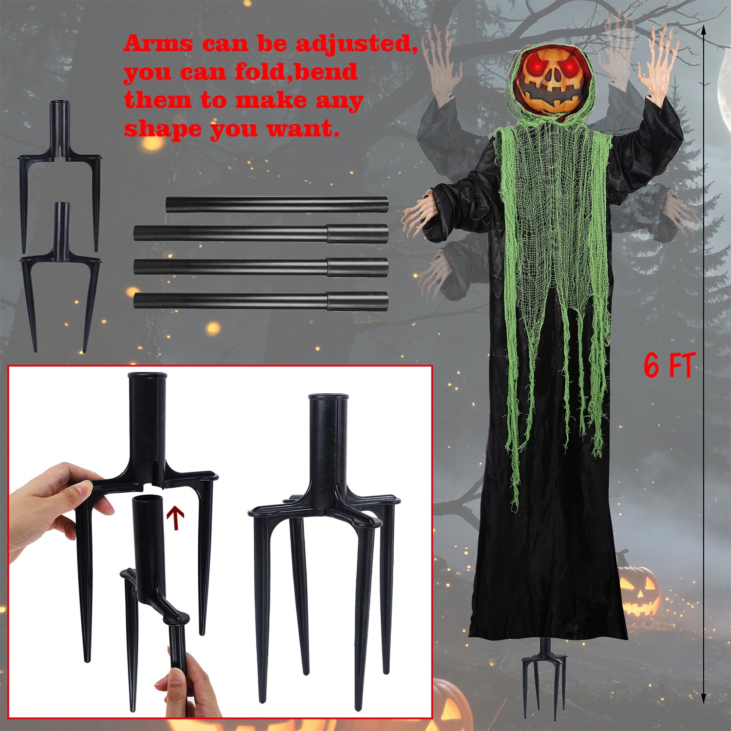Side view of yosager pumpkin man standing outdoors