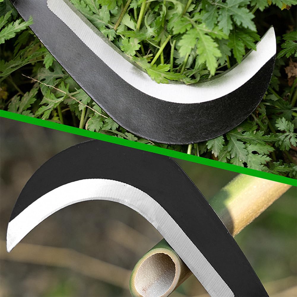 Side view of Z & G Billhook Sickle Machete showing blade design