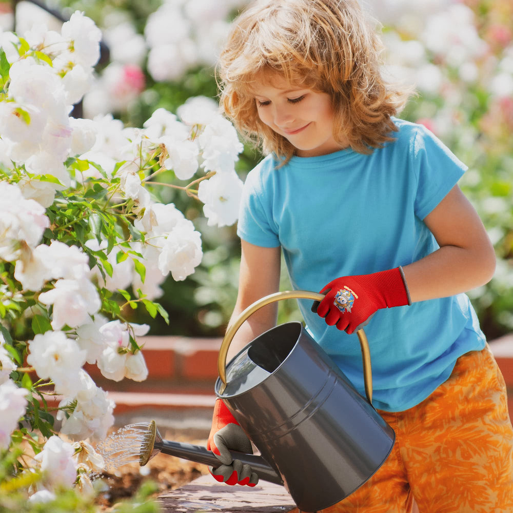 Side view showcasing COOLJOB Kids Gardening Gloves features