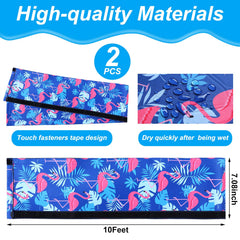 Side view showing the zipper of Junkin Pool Handrail Cover