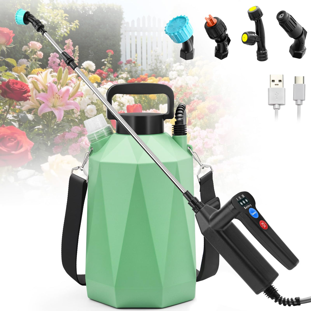 SideKing 1.35 Gallon Battery Powered Sprayer front view
