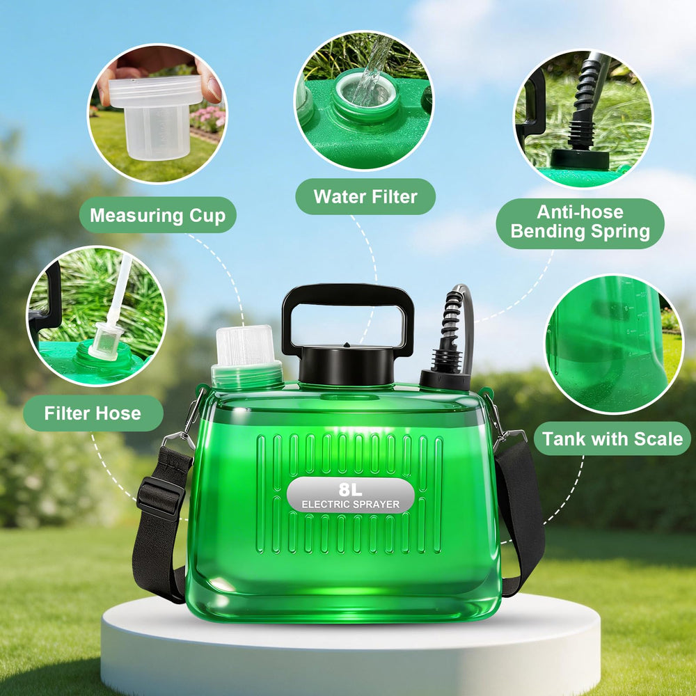 SideKing 2 Gallon Battery Sprayer packaging and accessories layout