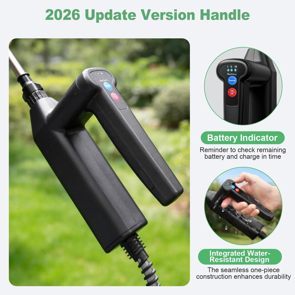 SideKing 2 Gallon Sprayer with battery handle and charging cable
