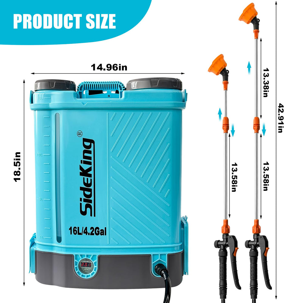 SideKing 4.2 Gallon sprayer in outdoor garden setting