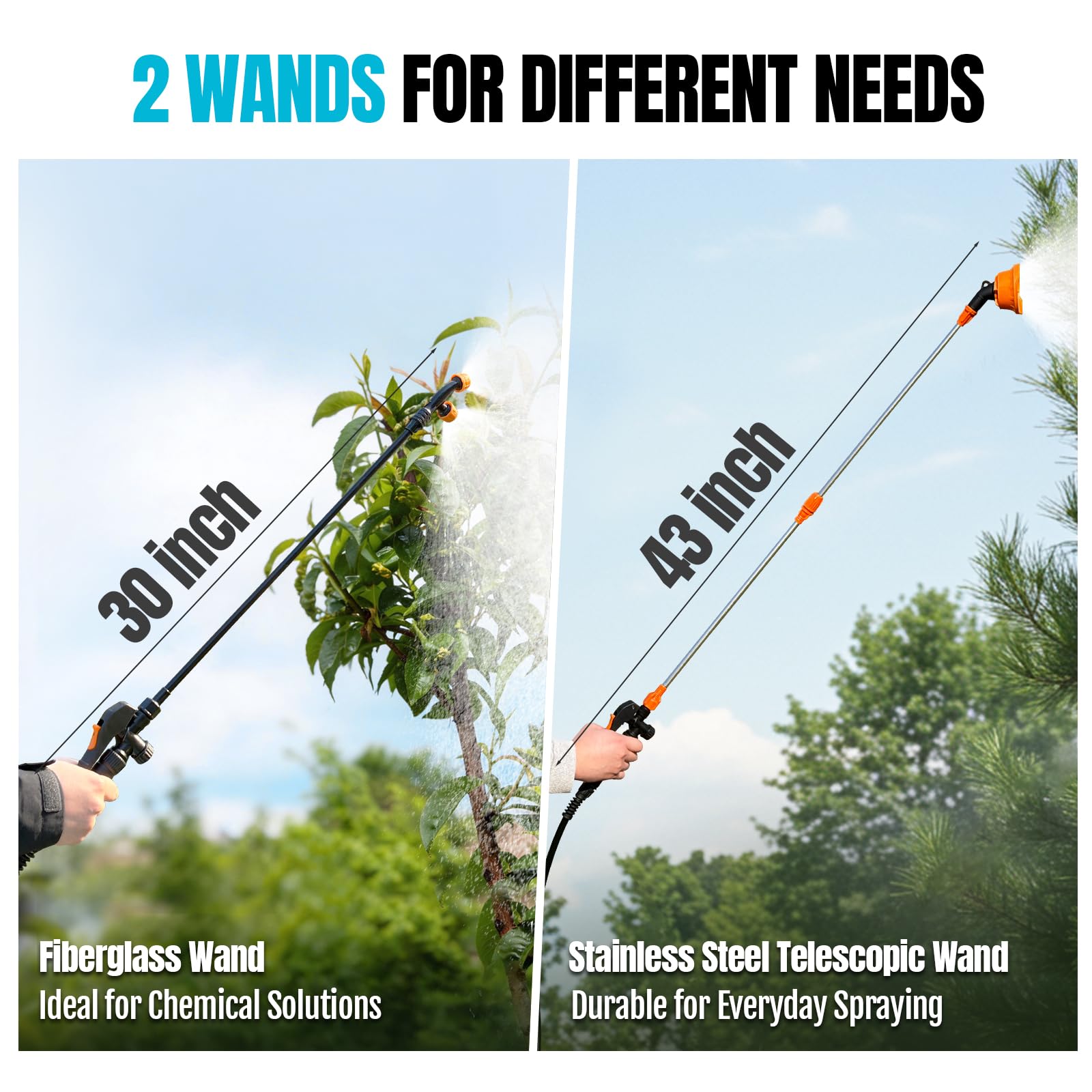 SideKing 5.2 Gallon Backpack Sprayer with telescopic wand