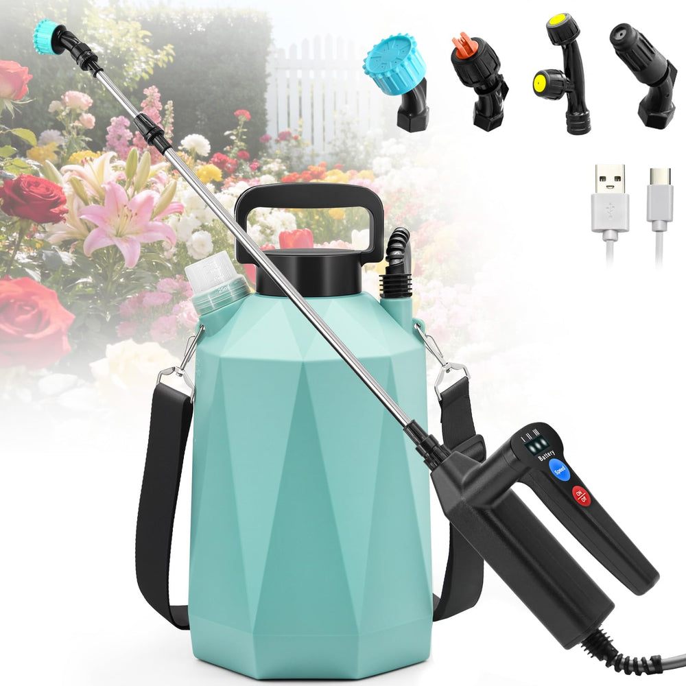 SideKing Battery Powered Sprayer front view with 1.35 Gallon tank
