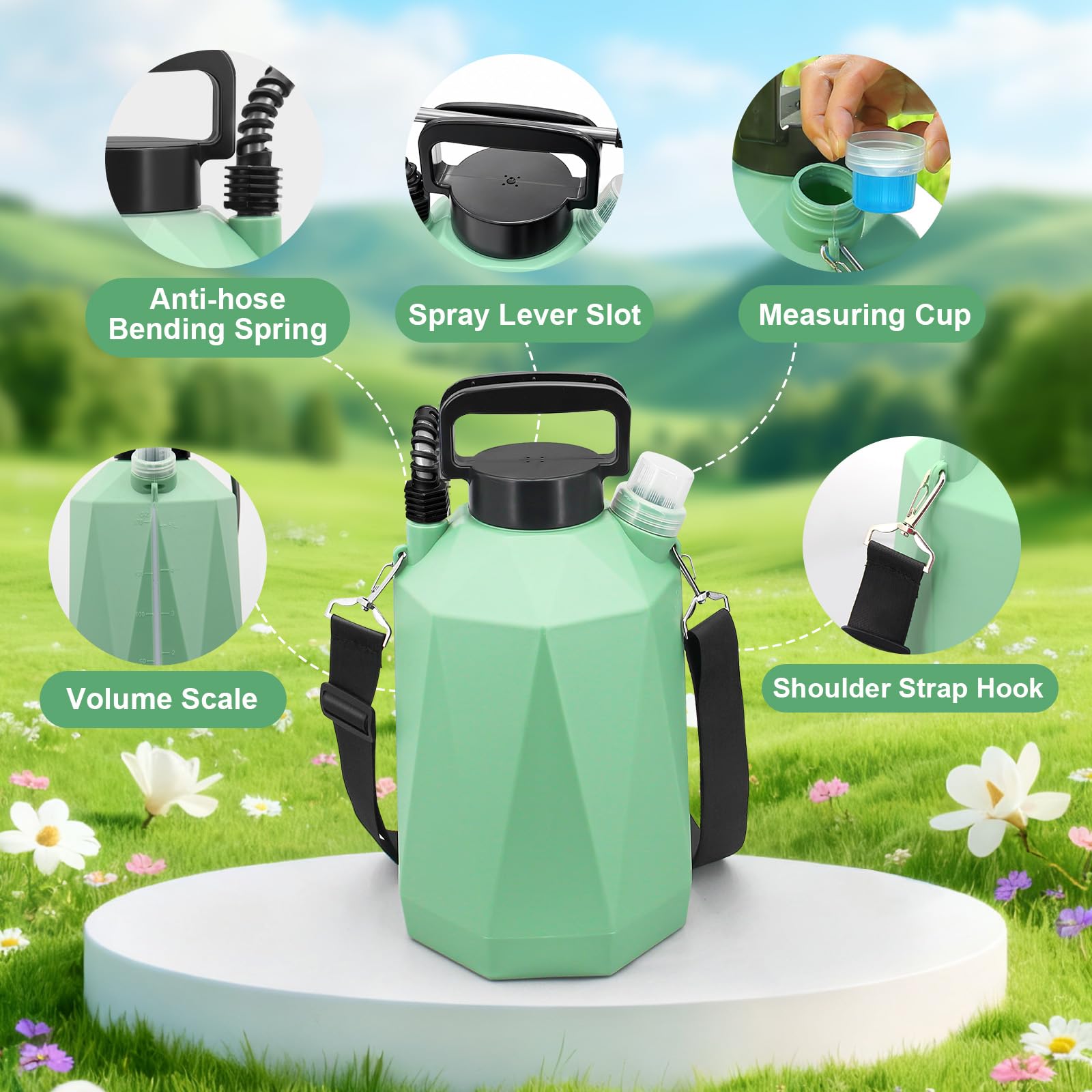 SideKing battery powered sprayer showing ergonomic handle