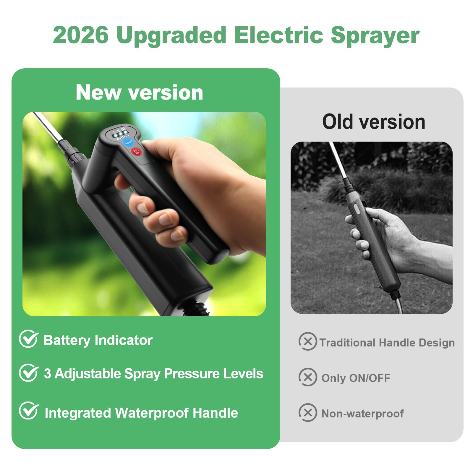 SideKing sprayer in use for garden watering