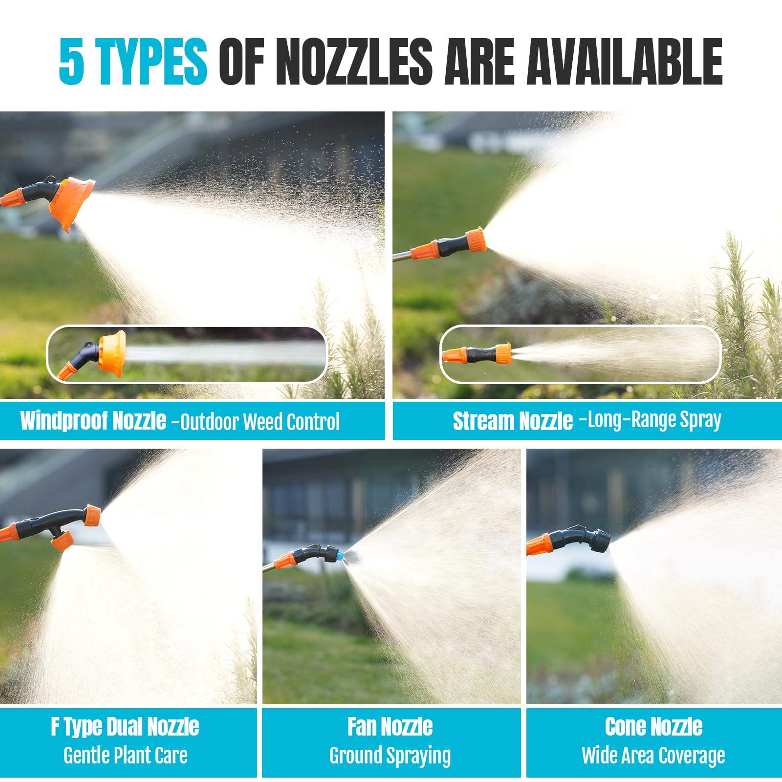 SideKing sprayer in use for lawn care with a professional gardener