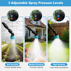 SideKing sprayer showing five interchangeable nozzles