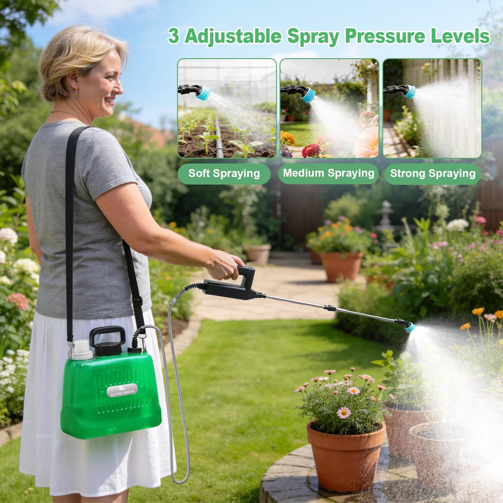 SideKing sprayer with telescopic wand extended